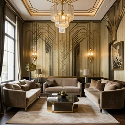 a room in art deco style