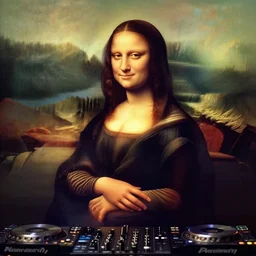 Mona Lisa as a DJ
