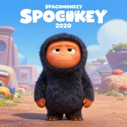 pixar's spacemonkey 2020 animated film poster