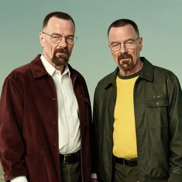 renaissance painting of Walter and Jesse from Breaking Bad