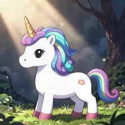 anime chibi kawaii cute tsundere unicorn