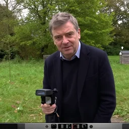 rowan atikinson caught on trail cam