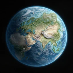 detailed map of an alien planet