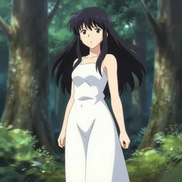 isekai beautiful anime girl hestia, kami sama, standing in forest. flat face. aesthetic, golden ratio. beautiful lineart, ranking on contest, artstation, soft lighting, artistic pose, character concept, cinematic, motion blur, chromatic abberation. by makoto shinkai