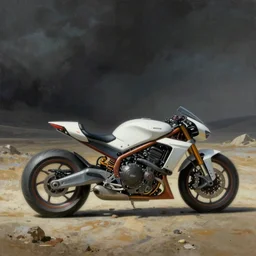 motorbike motorcycle futuristic sci - fi painting by moebius syd mead