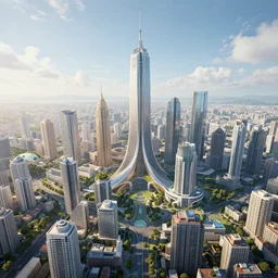 utopian future city