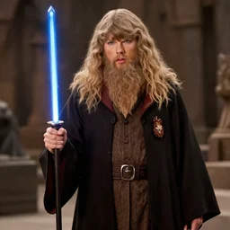taylor swift as hagrid in star wars