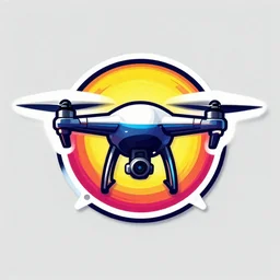 a logo of a future tech giant in the field of autonomous drones, pop art