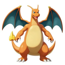 Charizard, the pokémon, wearing an iron man suit, digital art