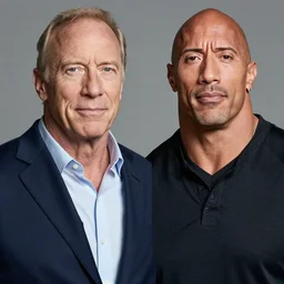 portrait of patrick stewart or dwayne johnson by greg ruthkowski