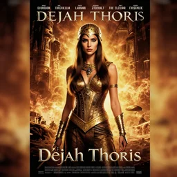 sc - fi movie poster from the 4 0's, dejah thoris