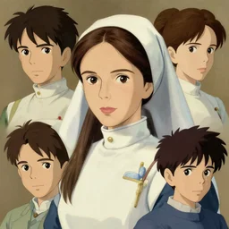 1 8 4 5 florence nightingale late 2 0's as nurse, character face study, faces only, concept art finely detailed perfect art, painted by greg rutkowski makoto shinkai takashi takeuchi studio ghibli, pinterest, cevagraf comics