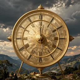 a detailed diagram of a time machine in the style of leonardo...