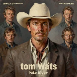 poster portrait of tom waits as the cowboy man with no name in pale rider ( 1 9 8 5 ). oil painting elegant, cinematic, cinematography by roger deakins. highly detailed, centered, digital painting, artstation, concept art, smooth, sharp focus, illustration, artgerm, tomasz alen kopera, peter mohrbacher, donato giancola, joseph christian leyendecker drew struzan