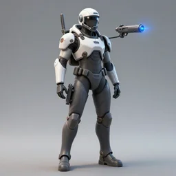 futuristic soldier, plasma gun, artstation