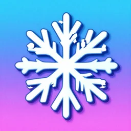 snowflake, epic retrowave art, trending on art station