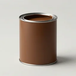 can of paint, minimal, modern, solid colors, brown