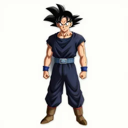 johnny depp as a dragon ball character, character illustration by akira toriyama