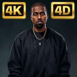 Kanye West as a anime character, 8K UHD, cinematic