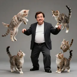 dead kittens juggling jim carrey,, realistic, octane render, 4 k