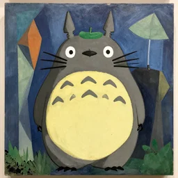 Totoro by Pablo Picasso, cubism