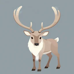 reindeer fursona with exquisite antlers. clean cel shaded vector art. minimalist illustration art by lois van baarle, artgerm, helen huang, by makoto shinkai and ilya kuvshinov, rossdraws