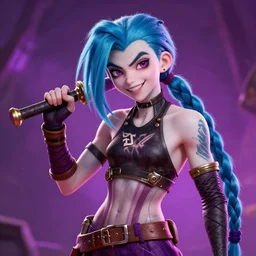 jinx ,League of Legends, Guy Denning,trending on artstation