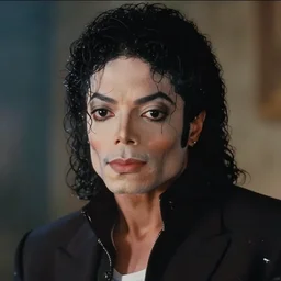 a cinematic film still of Michael Jackson starring in an Anime, portrait, 40mm lens, shallow depth of field, close up, split lighting, cinematic