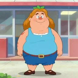 caricature of kaliko kauahi as fat!!! sandra in superstore 2 0 1 5