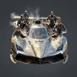 cyborg cyber flying supercar slick : by michal karcz, daniel merriam, victo ngai and guillermo del toro : ornate, dynamic, particulate, intricate, elegant, highly detailed, centered, artstation, smooth, sharp focus, octane render