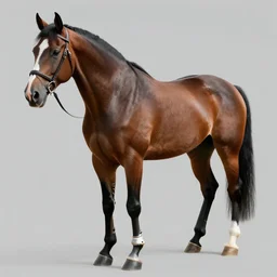 Quadruple amputee horse