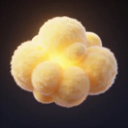 marshmallow clouds, volumetric lighting, artstation