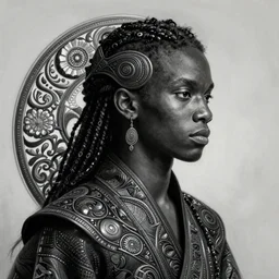 black jason momoa as himba, intricate, elegant, highly detailed, digital painting, artstation, concept art, smooth, sharp focus, illustration, orientalism, bouguereau, rutkowski, mucha