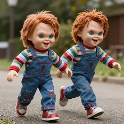 screaming chucky doll chasing george rr martin