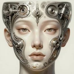 symmetry!! sung hi lee, machine parts embedded into face, intricate, elegant, highly detailed, digital painting, artstation, concept art, smooth, sharp focus, illustration, art by artgerm and greg rutkowski and alphonse mucha, 8 k
