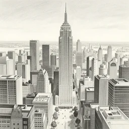 illustration of a city in the style of Shaun Tan, award winning illustration, pencil on paper, photorealistic