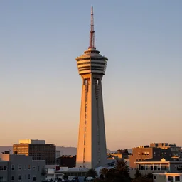 sutro tower in san francisco, sunset, radio tower, photorealistic, 8 k