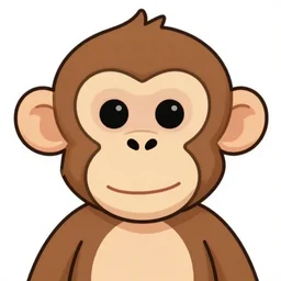 monkey cartoon portrait