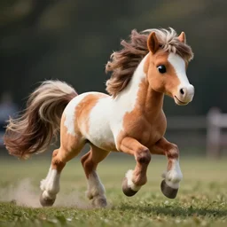 wide angle full body action shot of a hybrid my little pony appaloosa horse, an appaloosa hybrid a mane and tail in the style of my little pony, professional, high quality, 4 k, dof, bokeh, action, dramatic lighting, photorealistic
