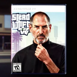 steve jobs as a gta v cover art