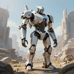 robot, mechanized, scifi, concept art, award winning, trending on artstation, scenery