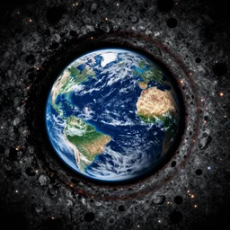 earth inside a blackhole, 4k