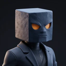 A god with a Cube for a head. Octane render, artstation