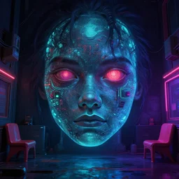 concept art 2 0 7 7 street, face on details base digital painting bioluminance wallpaper, in style stranger things, yuumei devianart artworks octane render 8 k environment, few chairs, neon, highly detailed, 8 k, hdr, studio, matte painting, environment, digital illustration, artstation, by marta leydy