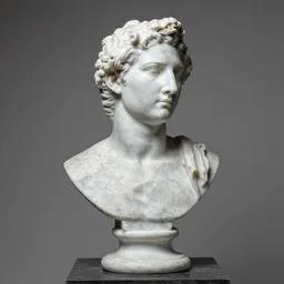 “marble bust of Aaron Gomez”
