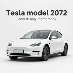 “ Tesla model 3 2072 advertising Photography”