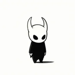 alone in timespace, lonely, very clean art, clean thick black lineart, hollow knight art style, beautiful mysterious feel
