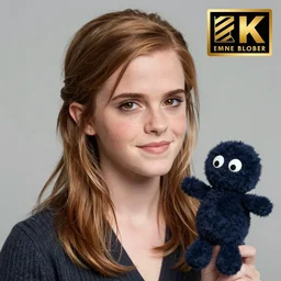 emma watson as mr blobby, realistic art, cimenatic, lighting, 8 k