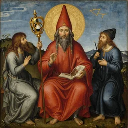gnome heaven iconic painting by andrey rublev
