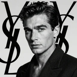 Yves Saint Laurent advertising campaign portrait